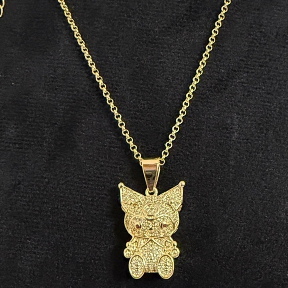 stainless steel necklace Cat Pendant women’s Necklace 18”-20”